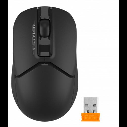 Мышь беспроводная A4Tech Fstyler FG12S black (USB, оптическая, 1200dpi, 4but, silent) (FG12S BLACK) фото 1
