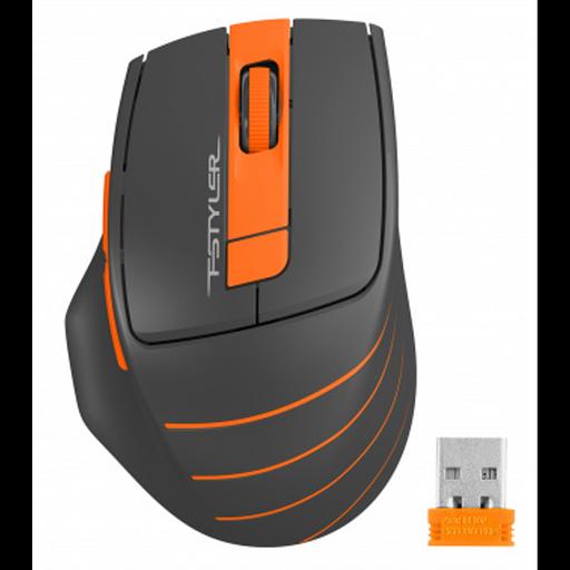 Мышь беспроводная A4Tech Fstyler FG30S grey/orange (USB, оптическая, 2000dpi, 6but, silent) (FG30S ORANGE) фото 2