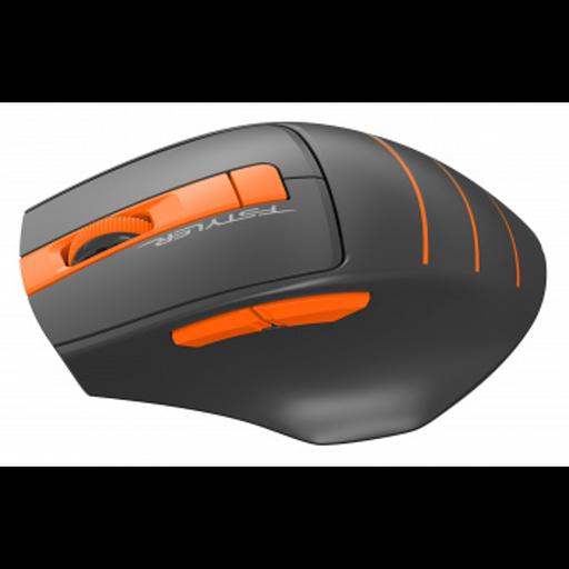 Мышь беспроводная A4Tech Fstyler FG30S grey/orange (USB, оптическая, 2000dpi, 6but, silent) (FG30S ORANGE) фото 3