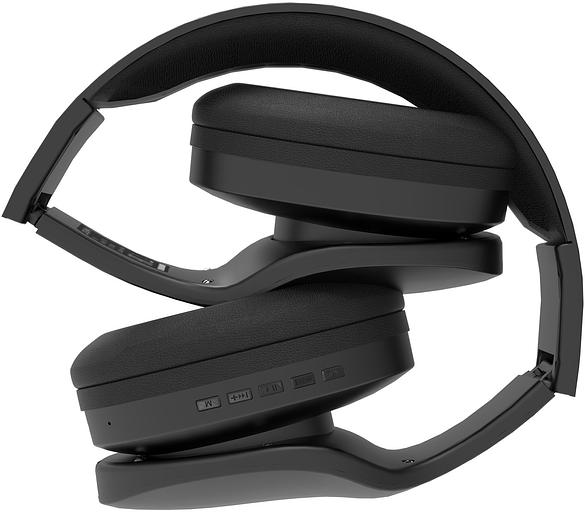 Гарнитура накладные Digma BT-17 черный/черный беспроводные bluetooth оголовье (BT17B) фото 3