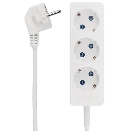 Rexant 13-4007 Удлинитель STANDARD 3 гнезда, 3м, 2х1,0мм?, б/з, белый фото 1