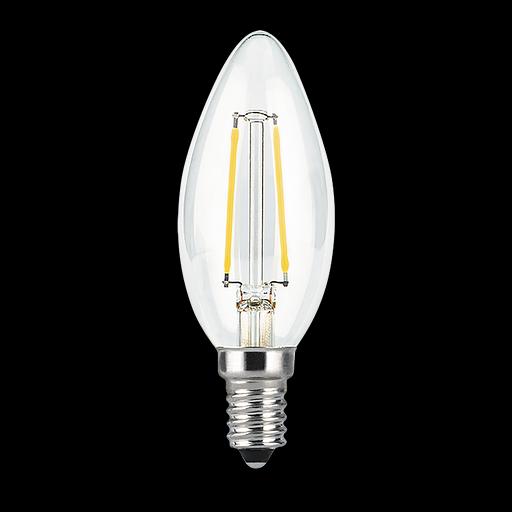 Лампа филам. Gauss Filament 7Вт цок.:E14 свеча 220B 2700K св.свеч.бел.теп. С35 (упак.:1шт) (103801107) фото 1