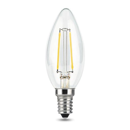 Лампа филам. Gauss Filament 7Вт цок.:E14 свеча 220B 2700K св.свеч.бел.теп. С35 (упак.:1шт) (103801107) фото 3