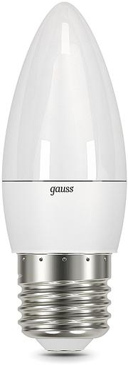 Лампа светодиодная Gauss 103102310 9.5Вт цок.:E27 свеча 220B 6500K св.свеч.бел.хол. (упак.:10шт) фото 2