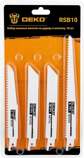 Полотно по дер./мет. Deko RSB10 10пред. (сабельные пилы) фото 1