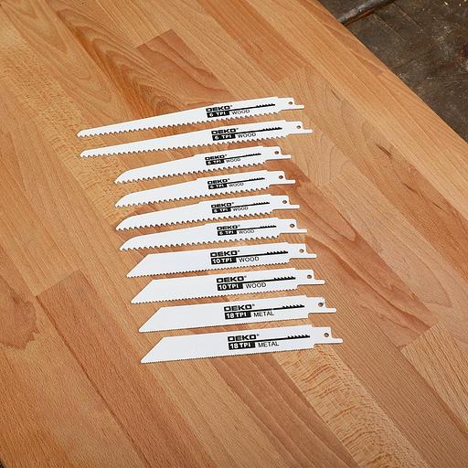 Полотно по дер./мет. Deko RSB10 10пред. (сабельные пилы) фото 3