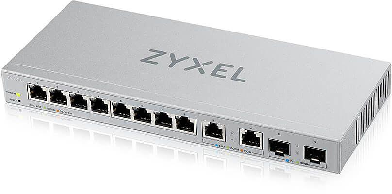 Коммутатор Мультигигабитный Smart L2 коммутатор Zyxel XGS1210-12, 8xGE, 2x1/2,5GE, 2xSFP+, настольный, бесшумный (XGS1210-12-ZZ0102F) фото 4