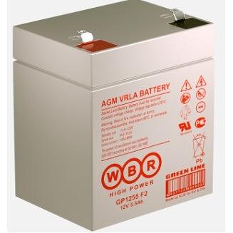 WBR Батарея GP1255 (12V/5.5Ah) (клеммы F2) фото 1