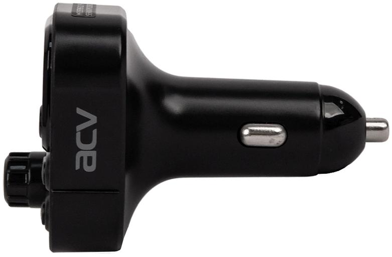 Автомобильный FM-модулятор ACV FMT-130B черный BT USB (40580) фото 5