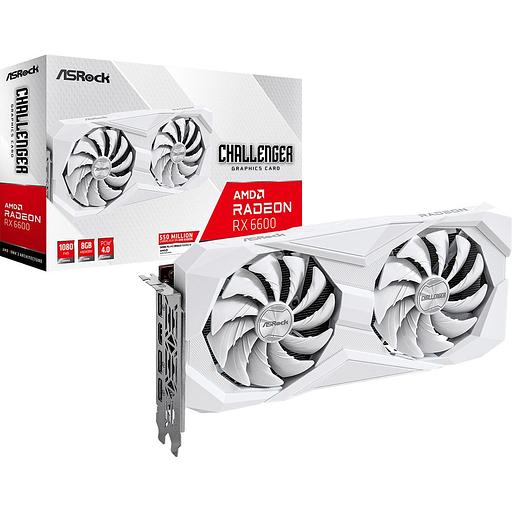 RX6600 Challenger White 8GB GDDR6 HDMI DPx3 2FAN RTL фото 1