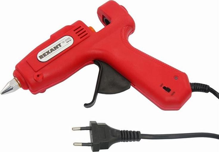 Клеевой пистолет Rexant 12-0115 100Вт 15гр/мин стерж.:11мм фото 1