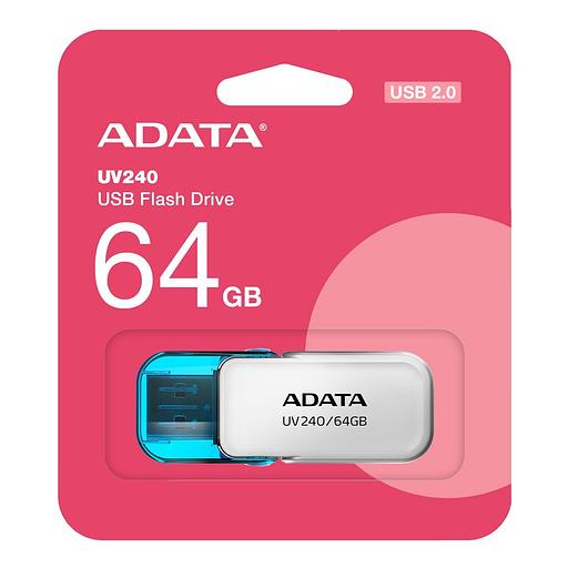 Флэш-накопитель 64GB AUV240-64G-RWH WHITE ADATA фото 3