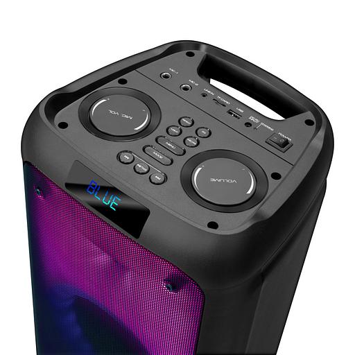 Ginzzu GM-215 {80Вт, LED-дисплей, TWS, 60Гц- 18кГц, USB-flash, microSD-card, FM-радио, пульт ДУ, батарея 7,4В/5400мАч} фото 2