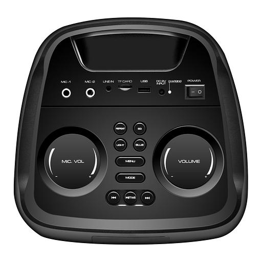 Ginzzu GM-215 {80Вт, LED-дисплей, TWS, 60Гц- 18кГц, USB-flash, microSD-card, FM-радио, пульт ДУ, батарея 7,4В/5400мАч} фото 3