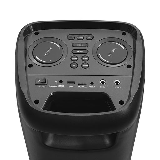 Ginzzu GM-215 {80Вт, LED-дисплей, TWS, 60Гц- 18кГц, USB-flash, microSD-card, FM-радио, пульт ДУ, батарея 7,4В/5400мАч} фото 4