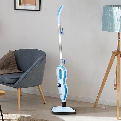 Швабра паровая Kitfort КТ-1046 1500Вт голубой фото 2