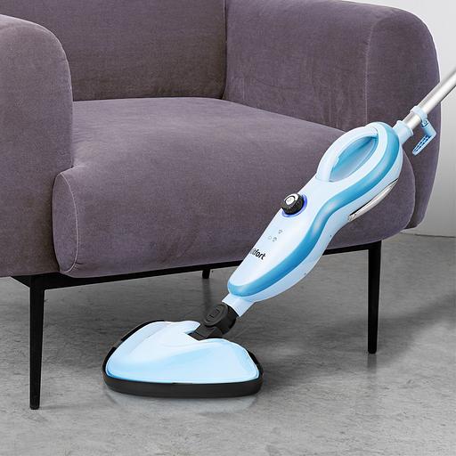 Швабра паровая Kitfort КТ-1046 1500Вт голубой фото 4