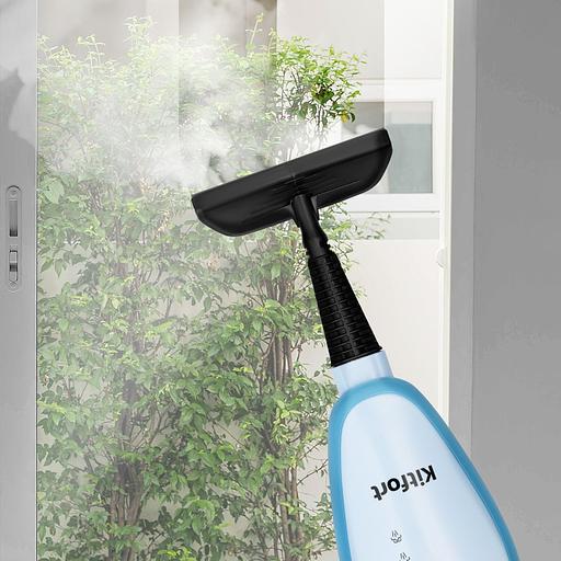 Швабра паровая Kitfort КТ-1046 1500Вт голубой фото 5