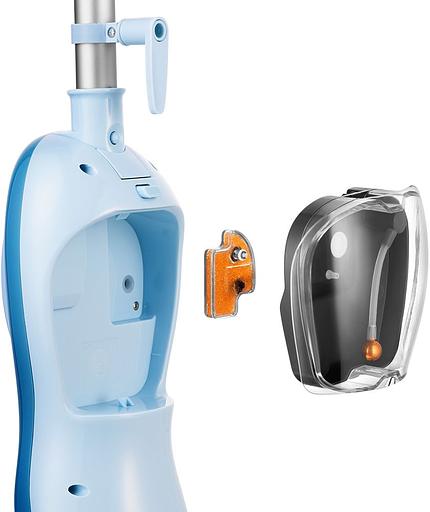 Швабра паровая Kitfort КТ-1046 1500Вт голубой фото 7