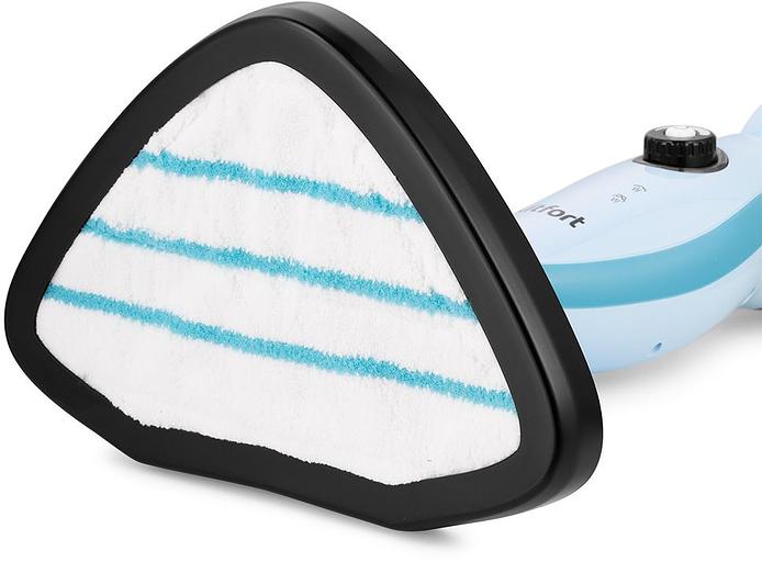 Швабра паровая Kitfort КТ-1046 1500Вт голубой фото 9