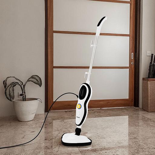 Швабра паровая Kitfort КТ-1045 1500Вт белый/черный фото 2