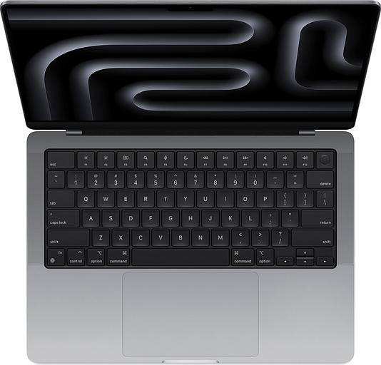 Apple MacBook Pro 14 Late 2023 [MTL73LL/A] (КЛАВ.РУС.ГРАВ.) Space Gray 14.2" Liquid Retina XDR {(3024x1964) M3 8C CPU 10C GPU/8GB/512GB SSD} (США) фото 2