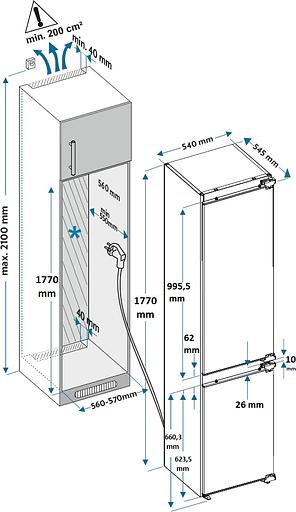 Холодильник Hyundai HBR 1785 2-хкамерн. белый фото 3