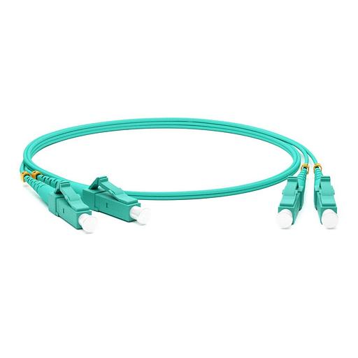 Hyperline Патч-корд волоконно-оптический (шнур) MM 50/125(OM3), LC-LC, duplex, 10G/40G, LSZH, 5 м Hyperline FC-D2-503-LC/PR-LC/PR-H-5M-LSZH-AQ фото 1