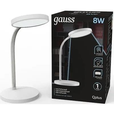 Светильник Gauss Qplus GTL503, 8W 500lm 4000K 170-265V белый димм USB LED фото 1