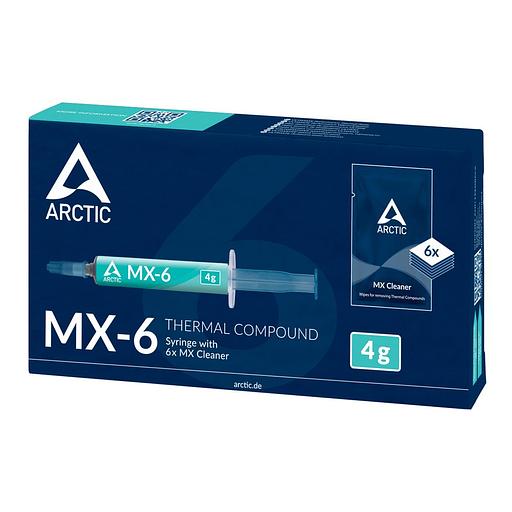 ARCTIC MX-6 Термопаста Thermal Compound 4 грамма with 6pcs MX Cleaner ACTCP00084A фото 2