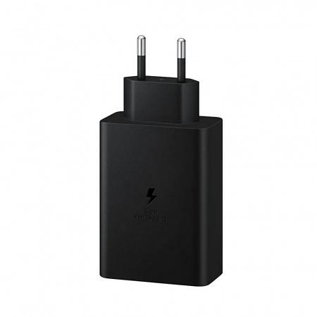 Сетевое зарядное устройство Samsung Adapter 65W Black (2xUSB-C, 1xUSB-A) (EP-T6530NBEGEU) фото 2