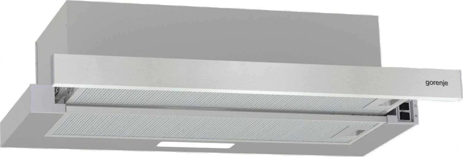 Вытяжка встраиваемая Gorenje TH606E4X нержавеющая сталь управление: кнопочное (1 мотор) фото 2
