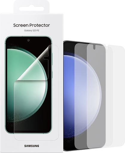 Защитная пленка для экрана Samsung прозрачный для Samsung Galaxy S23 FE прозрачная 2шт. (EF-US711CTEGRU) фото 4