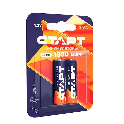 Аккумулятор СТАРТ Ni-MH HR6 AA 1800mAh BL2 Аккумулятор СТАРТ Ni-MH HR6 AA 1800mAh BL2 (4610116221020) фото 2