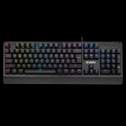 Механическая игровая клавиатура SVEN KB-G9700 (104 кл,+12Fn,RED switch, RGB, мет, корпус) Sven SV-015831 фото 1