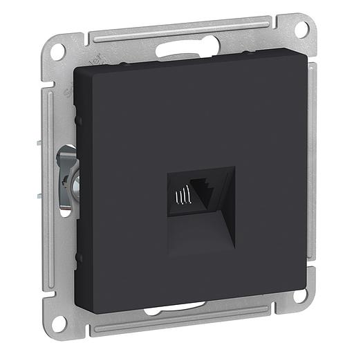 Systeme electric ATN001081 ATLASDESIGN РОЗЕТКА телефонная RJ11, механизм, КАРБОН фото 2