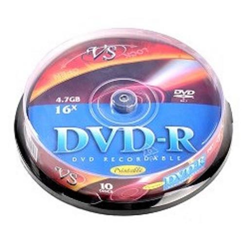 DVD-R Диски VS 4.7Gb, 16x, Сake Box 10шт. фото 1