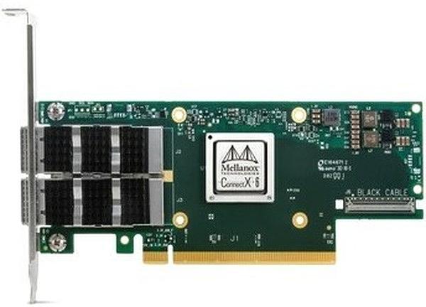 Сетевая карта NVIDIA MCX653106A-ECAT ConnectX-6 VPI Adapter Card EDR InfiniBand and 100GbE Dual-Port QSFP28 PCIe 3.0 x16 (MCX653106A-ECAT) фото 1