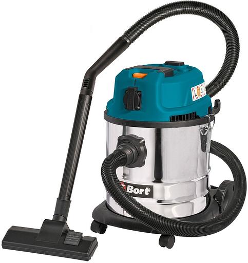 Bort Пылесос для сухой и влажной уборки BSS-1620-STORM {бак 20 л; 1600 Вт; шланг 3 м; всасывание 270 Вт; Уровень шума 78 дБ; Вес изделия 6,13 кг; Напряжение 220 В; гарантия 2 г} [93417487] фото 1