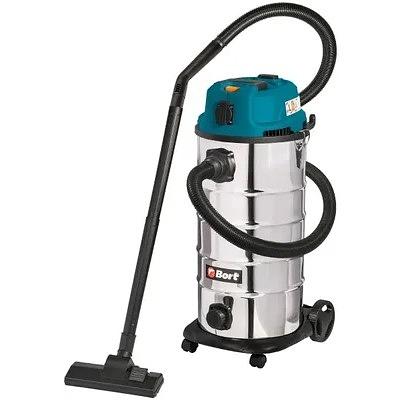 Bort Пылесос для сухой и влажной уборки BSS-1640-STORM {бак 40 л; 1600 Вт; шланг 3 м; всасывание 270 Вт; Уровень шума 78 дБ; Вес 6,9 кг; Напряжение 220 В; аксессуаров 12 шт, гарантия 2 г} [93417517] фото 1