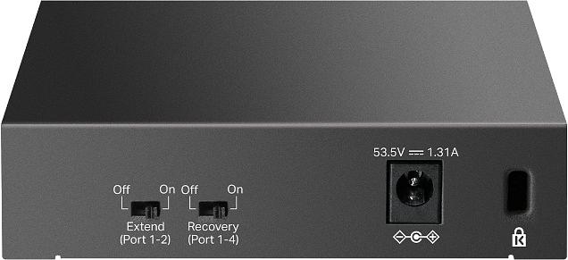 TP-Link LS105GP Настольный коммутатор с 5 гигабитными портами (4 порта PoE+) фото 3