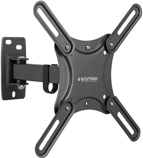 Кронштейн для телевизора Kromax CORBEL-4 черный 15"-42" макс.25кг настенный поворот и наклон фото 1