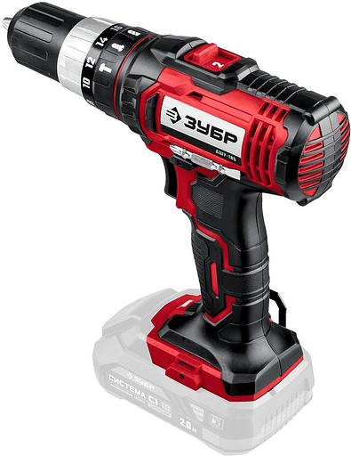 Дрель-шуруповерт Зубр ДШУ-185 аккум. патрон:быстрозажимной фото 3