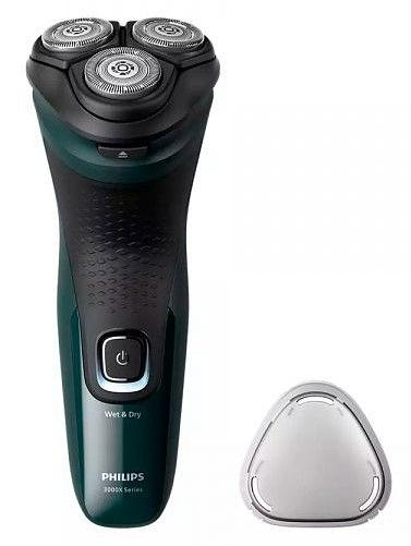 Бритва роторная Philips X3002/00 реж.эл.:3 питан.:аккум. зеленый фото 2