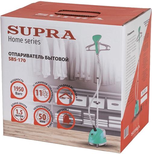 Отпариватель напольный Supra SBS-170 1950Вт мятный фото 7