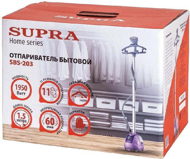 Отпариватель напольный Supra SBS-203 1950Вт сиреневый фото 7