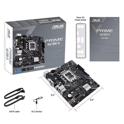 PRIME H610M-D/LGA1700,H610,DDR5,U32 GEN 1,M.2,MB фото 6