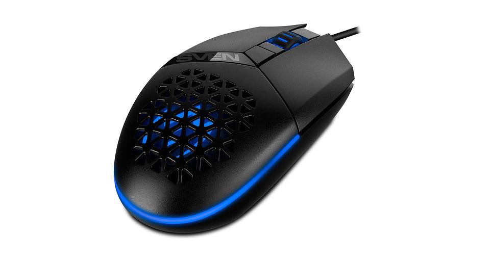 Мышь Sven SV-021467 игровая RX-G735 USB (5+1кл., 1200-4000DPI, подсветка) фото 1