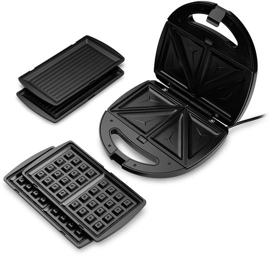 Сэндвичница Starwind SSW2346 750Вт черный/серебристый фото 4