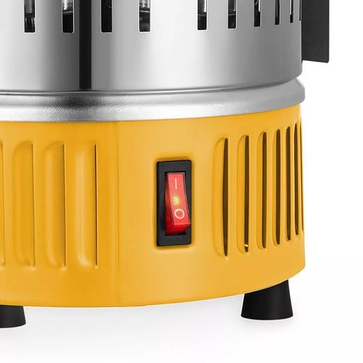 Шашлычница электрическая Kitfort КТ-1408 900Вт нержавеющая сталь/желтый фото 5